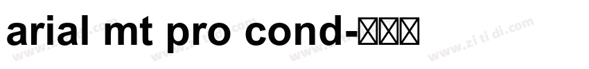 arial mt pro cond字体转换